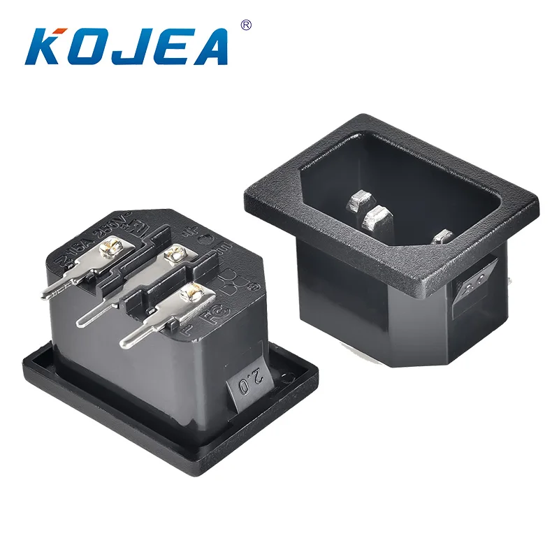 kejian BX-120 10A 250V AC power receptacle Connector EU/US 2 hole power socket electric embedded wall outlet