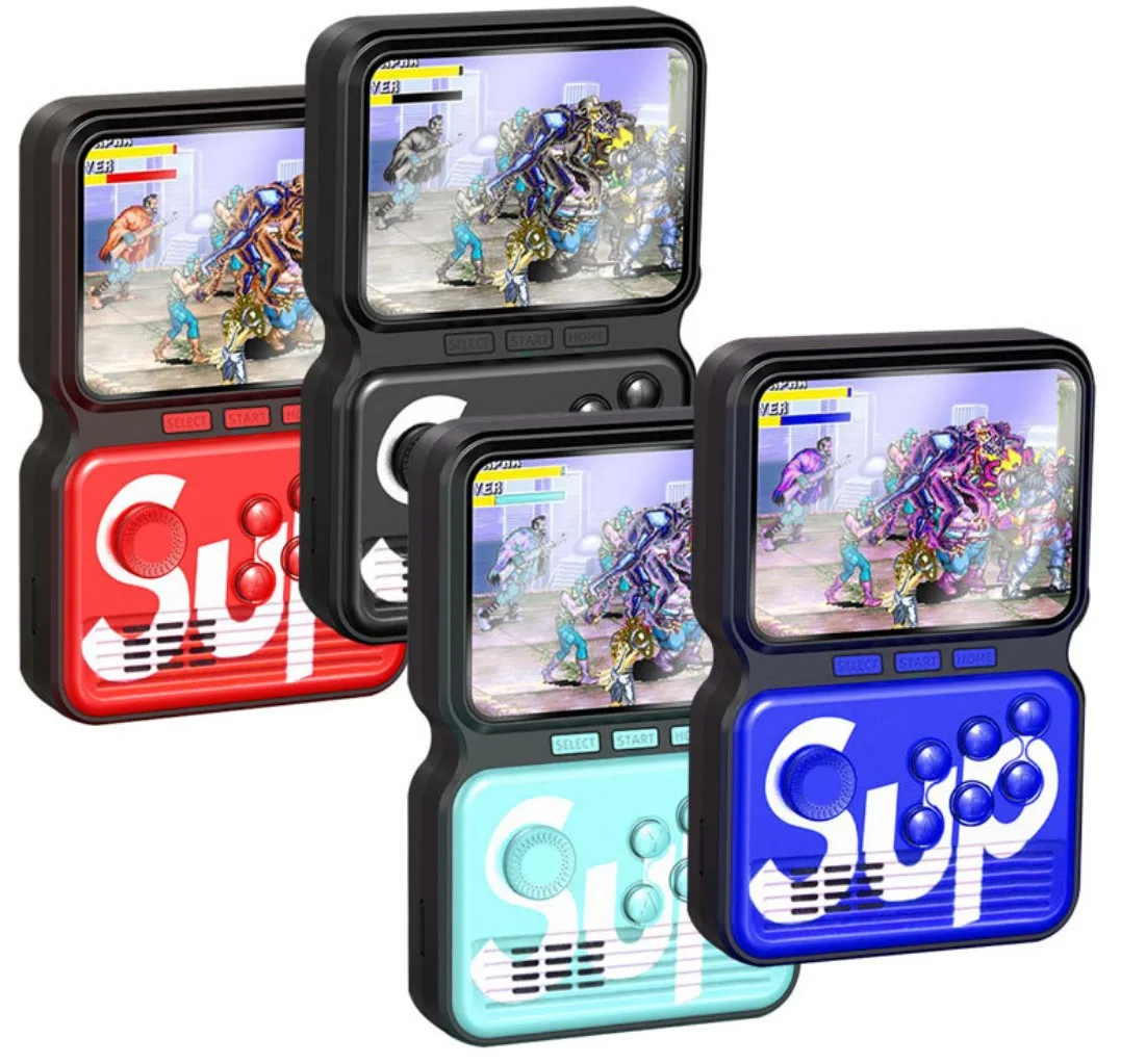 
Handheld Game console with screen, Retro Mini Game Console with direction stick, 900 Classical FC retro Games with extension 
