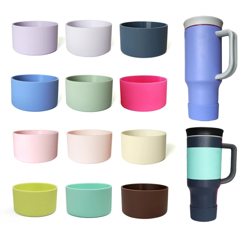 Новый чистый красный свежий ветер силиконовый чехол для чашки износостойкий изолированный космический изолированный горшок Нижняя крышка кастрюли