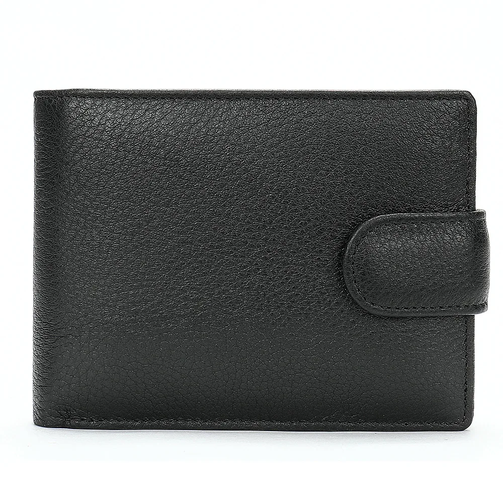 High quality Classic Genuine leather short fashion wallet for men