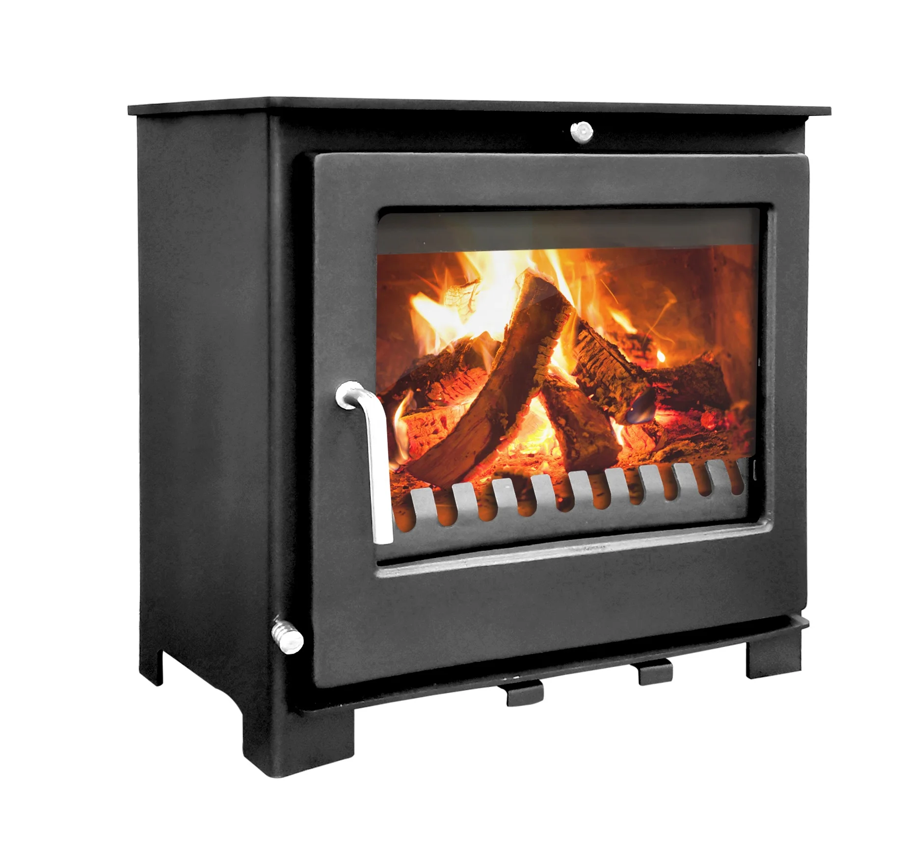 Made by Chinese Manufacturers Multi-fuel Wood-burning Stove Matt Black Indoor High Temperature Resistant Wood Stove