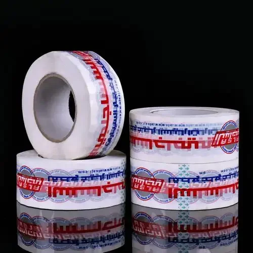 Customized Printed BOPP Packing Tape with Acrylic Adhesive Single Sided Carton Sealing Packaging Box Featuring Brand Color Logo