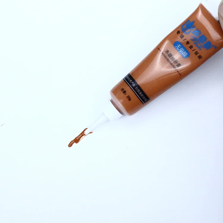 
18g Ivory White Non-toxic Household Repairing Acrylic Paint for Refinishing Wood Scratch Home Furniture Floor Color Pen 