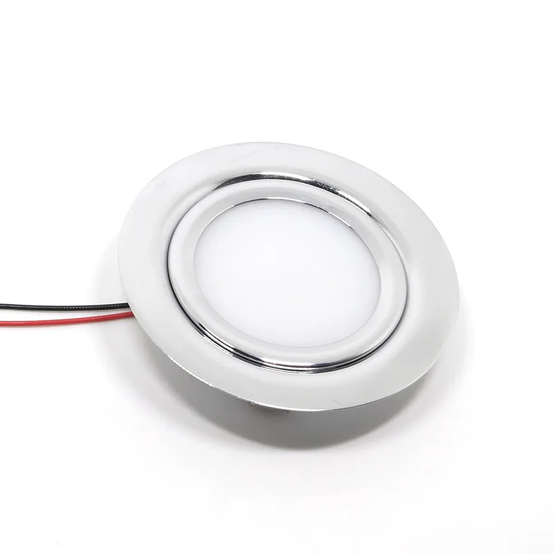 12V Stainless Steel LED Marine Courtesy Light Boat Interior Light LED Dome Lights for Boat Cabin RV Utility Yacht