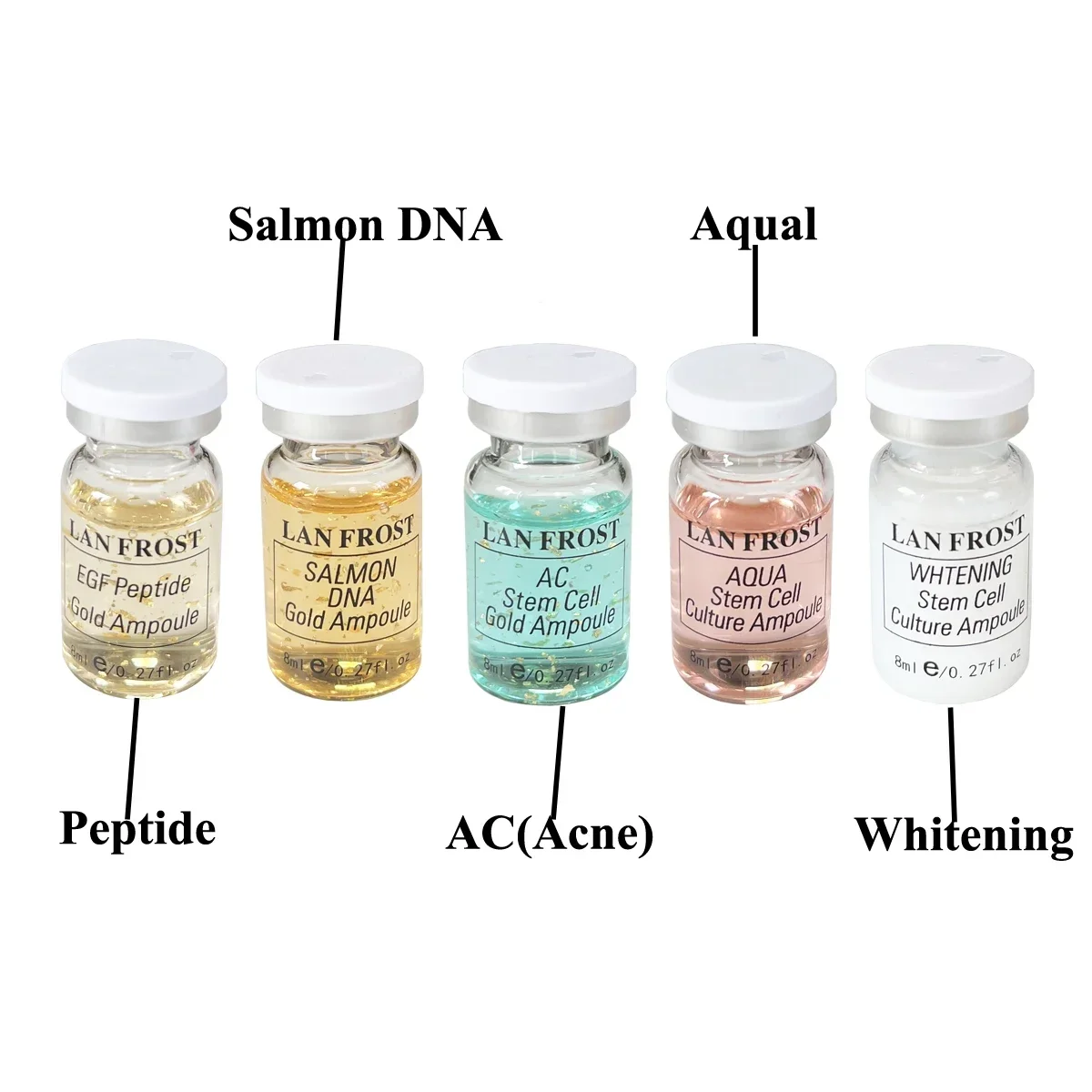 K OEM/ODM BB Shining Booster Pigments Mixed Kit Brighten Skin Tone Anti-Aging Foundation Multi-color MESO BB Starter Kit