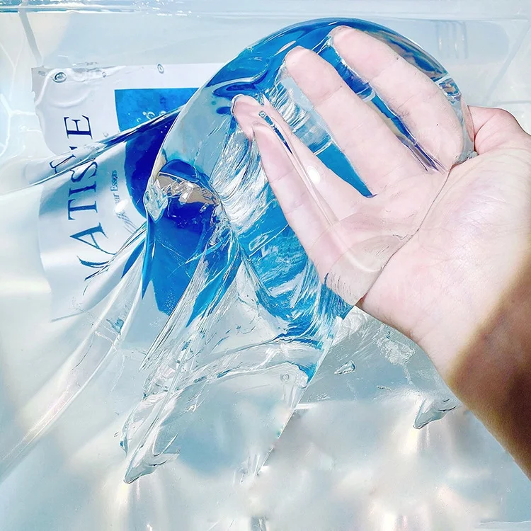 500ml Yiwu Super Clean Transparent Crystal Bulk Clear Cleaning Slime Bucket