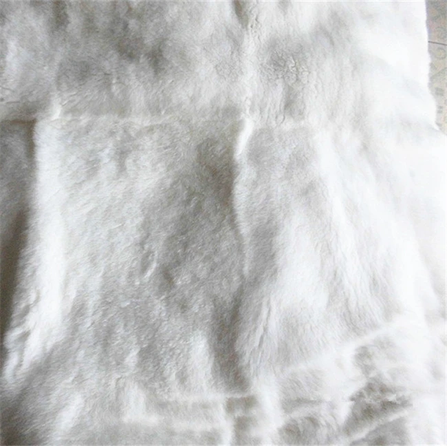 wholesale Rex Rabbit Fur throw Chinchilla Plates