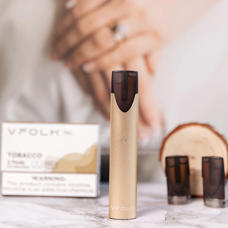 2021 new design electronic cigarette 350mAh ultra-long life battery 1.2/1.95mL pod USB support