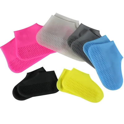 Outdoor Flexible Durable Unisex Reusable Shoes Protectors Waterproof Anti Slip Water Resistant Rain Silicone Shoes Covers