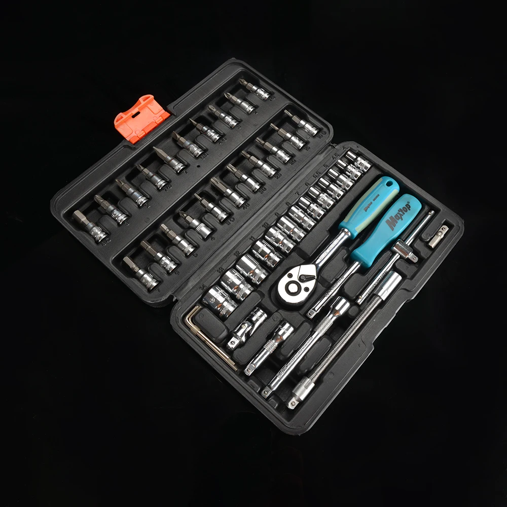 46pcs combination CrV hand tool set wrench herramientas