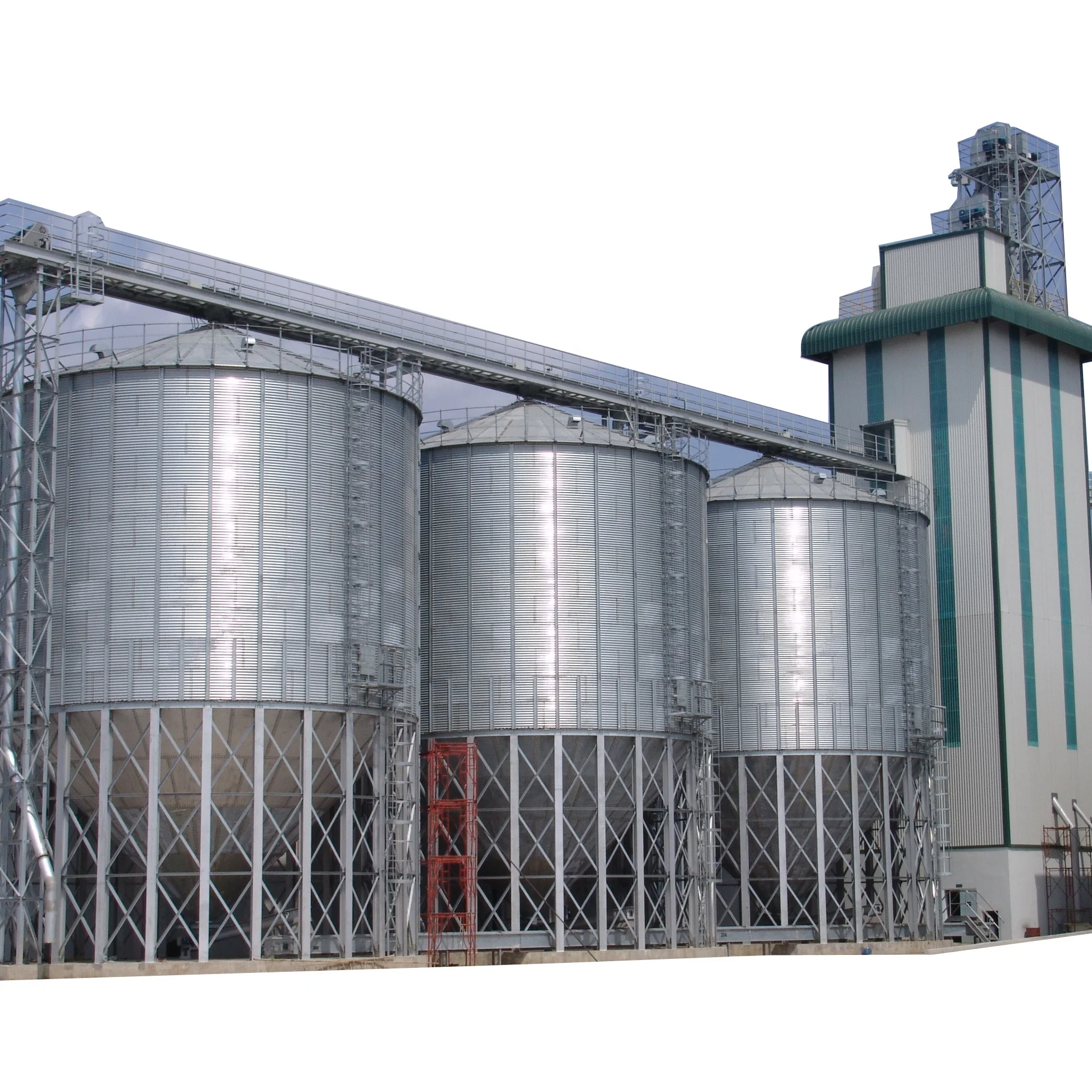 Steel silo bins and accessories for Grain / Paddy Storage and Milling Plant selling on competitive price