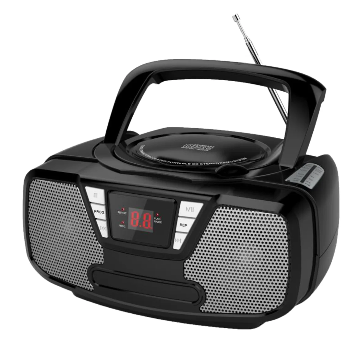 Portable MP3/CD Player With FM/AM Stereo Radio And USB Input Hot Selling CD Radio Boombox LED Display for CD Version Only