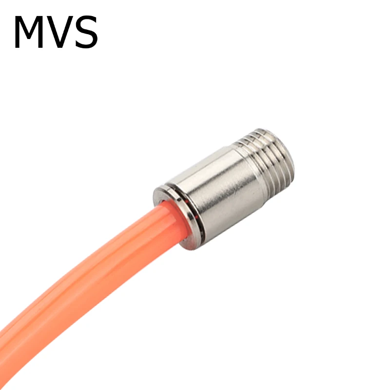 360 degrees of free rotation threaded hexagon socket the pass-through  Quick Connector Fitting