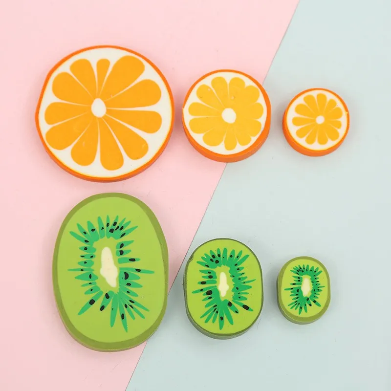 Ball Pen Gel Pen Ink Eraser Fruit Shape Pencil Eraser
