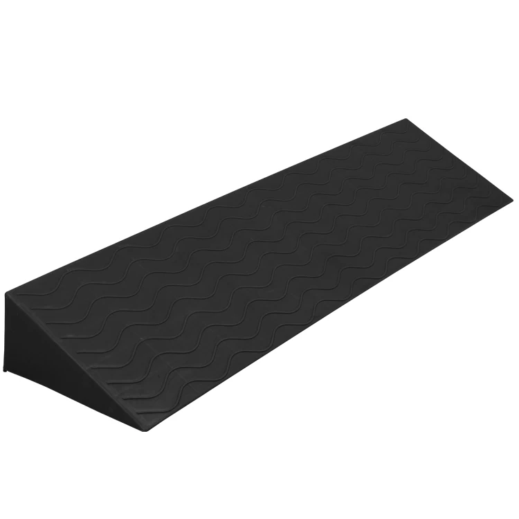 Safety plastic products curb ramp 10cm high black threshold pad wheelchair ramp