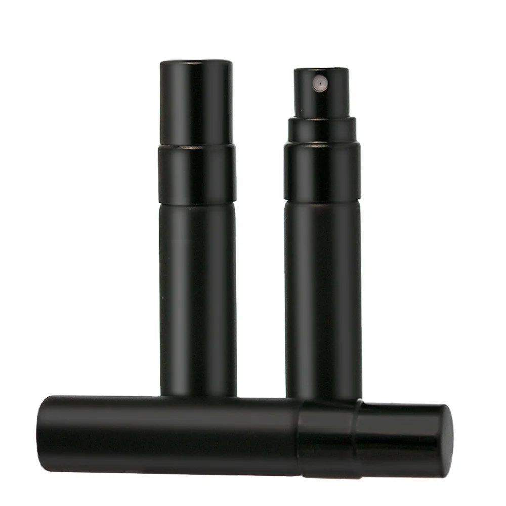 Portable Mini Pocket 5ml Aluminum Perfume Spray Bottle Reusable Empty Cosmetic Container Packaging with Pump