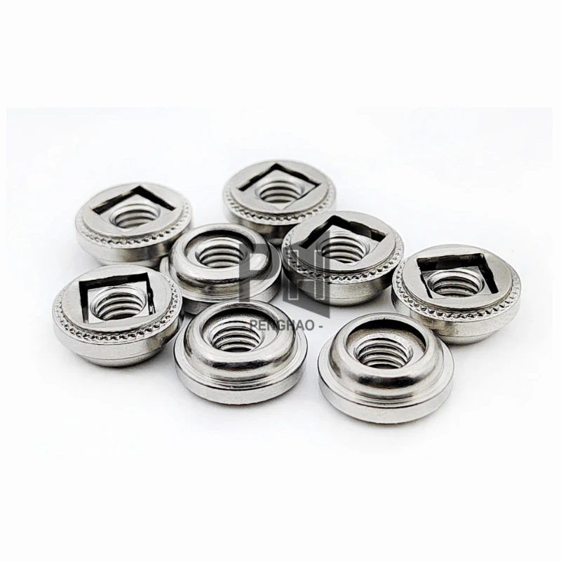 Durable Stainless steel and zinc plated floating rivet nut OEM AC-AS-LAC-M3 M4 M5 M6 self-locking galvanized floating nut