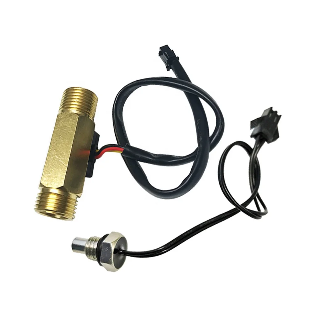 Taidacent YF-B7 High Precision Water Flow Sensor Hall Effect Water Flow Meter With Temperature Sensor Flow Water Heater Sensor