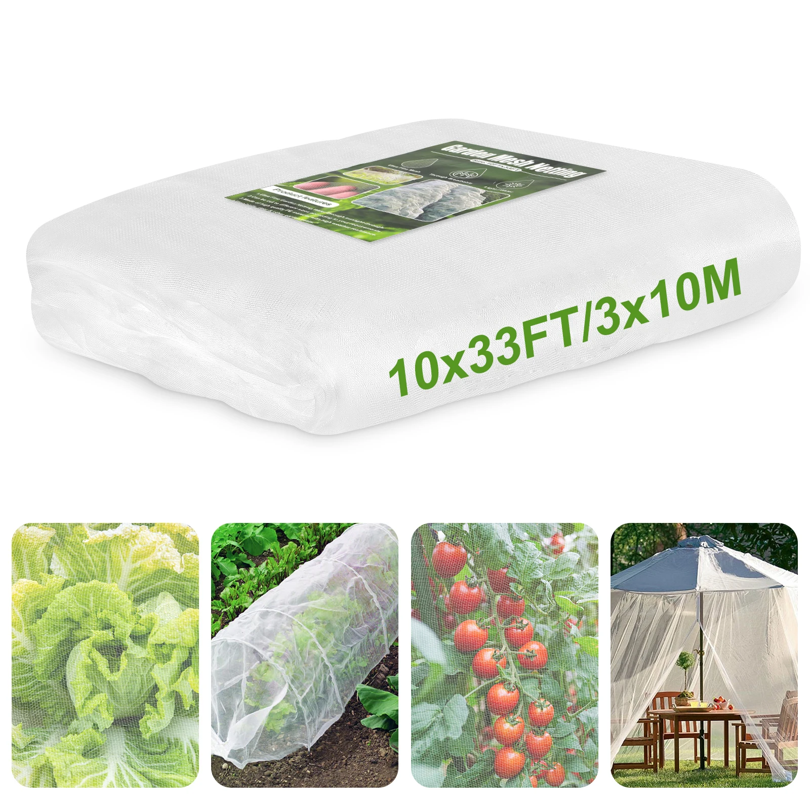 Garden Insect Mesh Netting Mosquito Netting Bug Bird Netting Insect Barrier, Plant Cover for Gardening Vegetables Fruit Tree