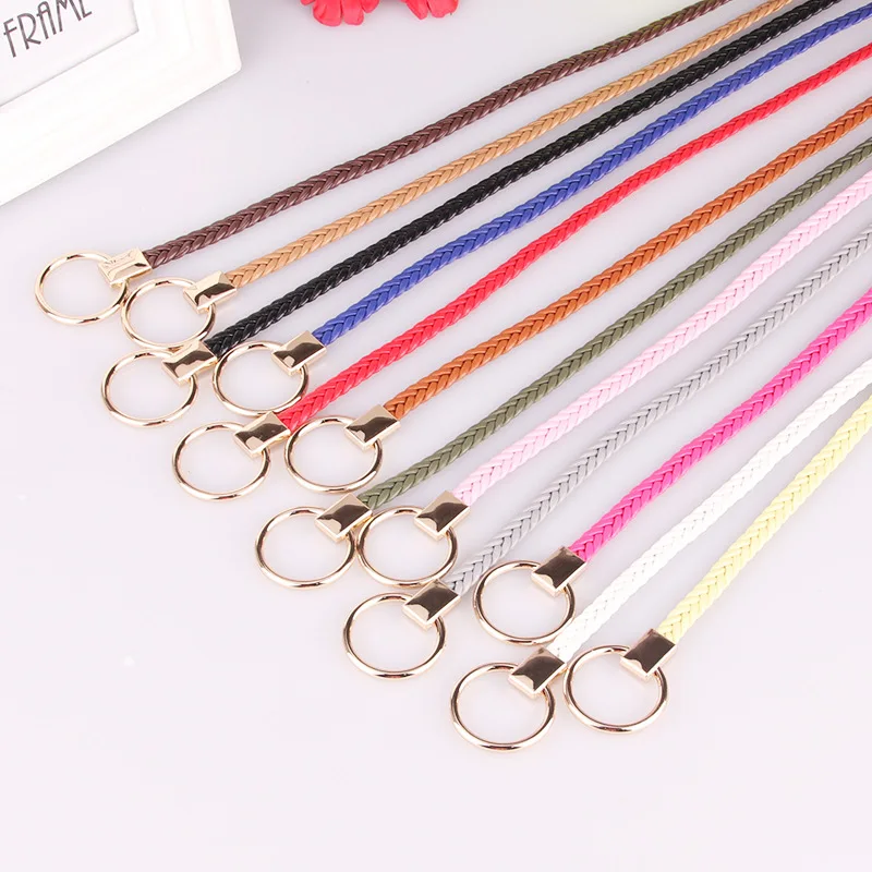 Colorful Gold Metal Buckle Material Clothing Wide Fashion Women for Elastic Belt Offer Casual Customise Cotton