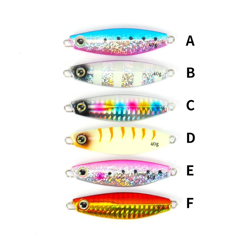New 10g 20g 30g 40g 60g Slow Jigs Lure Artificial Metal jigs Casting Fishing Bait Tackle Jigging Fishing Lures