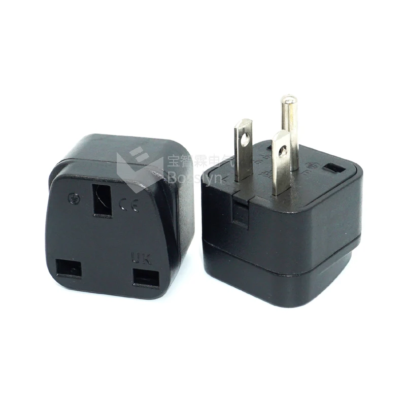 UK to USA Travel adapter plug 3 Pin10A 250V to American Plug travel adapter