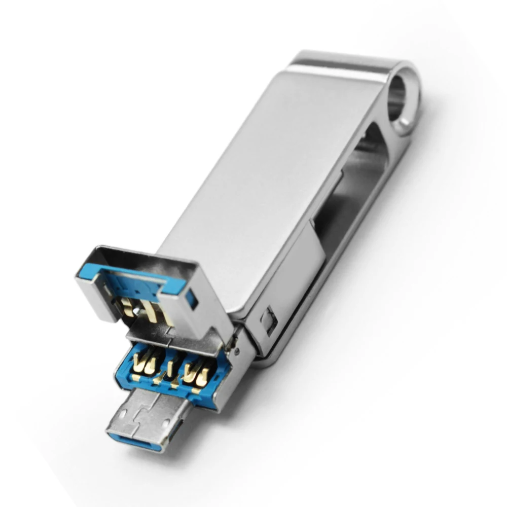 Full Capacity 16GB 32GB 64GB 128GB Waterproof metal USB3.0 for Samsung Galaxy