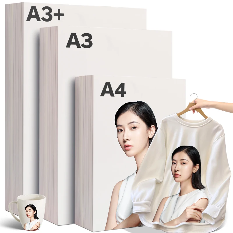 New Sublimation Transfer Paper Fast Dry High Quality A4 Printing Paper Color T-shirt Heat Transfer Paper Wholesale