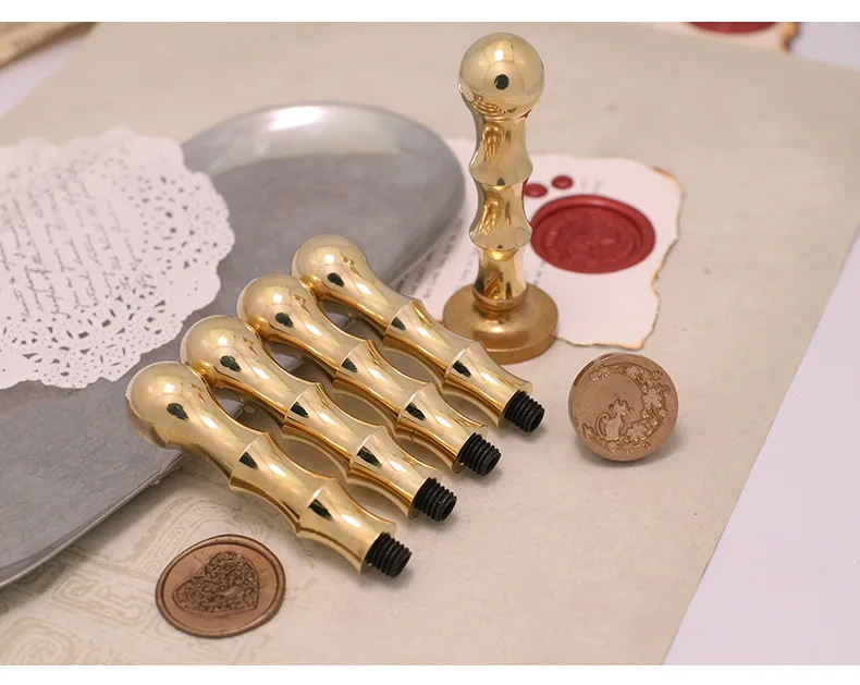 New Metal Copper Handle For Wax Seal Stamp resin handles for seal