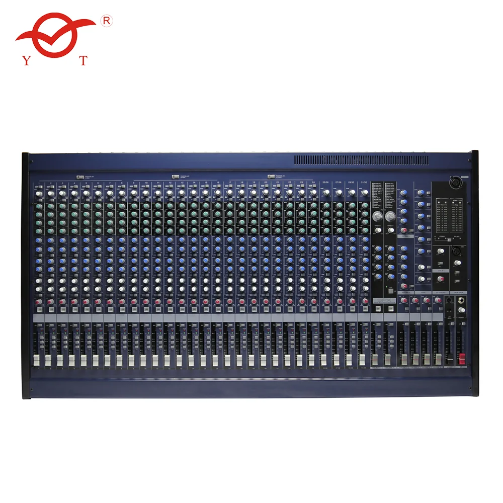 24 channel dj mixing console professional power powered digital audio mixer