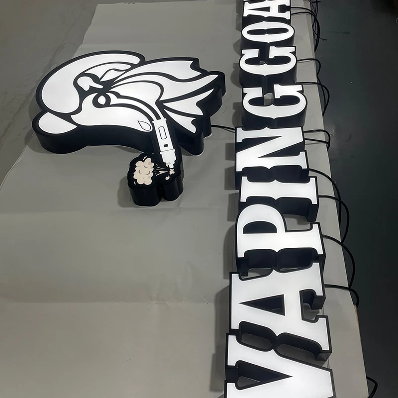 Energy saving cost effective led light letter custom 3d metal logo sign advertising letter 3d led alphabet logo letter