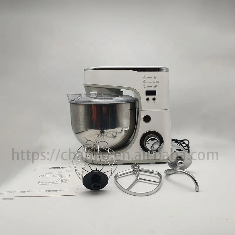 1000W Stand Dough Mixer with 5L Stainless Steel Bowl 6-Speed Tilt-Head Electric Bread Dough Kneader