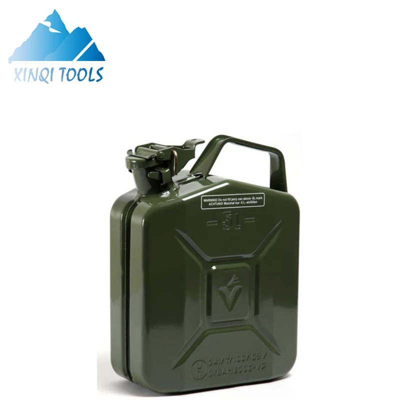 XINQI  outdoor 5 liters 10 liters 20 liters Iron jerry can portable with handle
