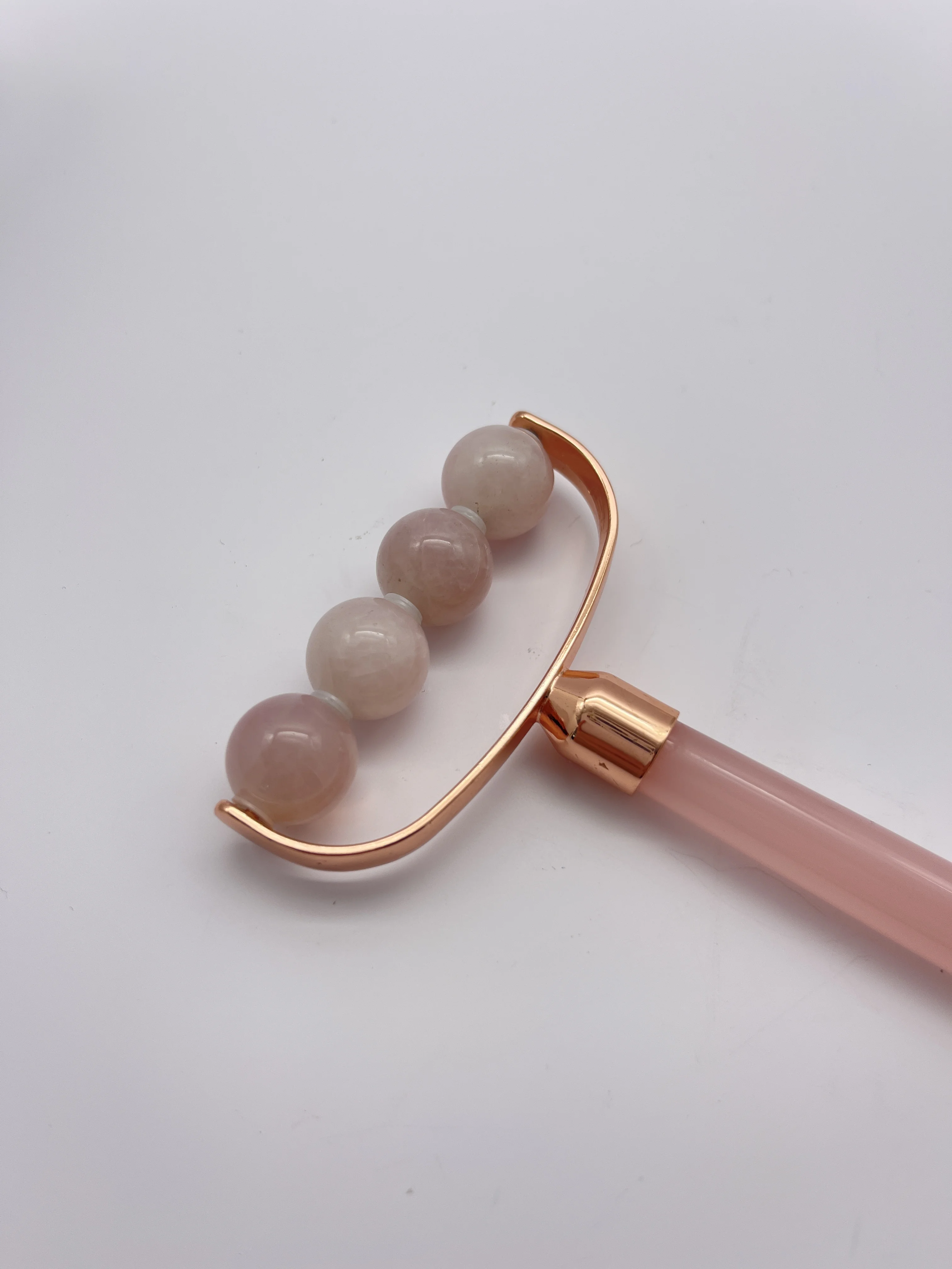 100% nature stone resin rod  Anti Aging Therapy Skin Care tool Rose Quartz Pink Crystal Jade Face Roller For Face