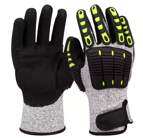 Anti-cutting Impact Safety Gloves Cut Anti-knitting Gloves TPR Back Fingers