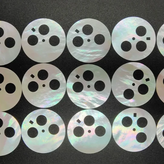 A MOP Customized white mother of pearl watch dial parts