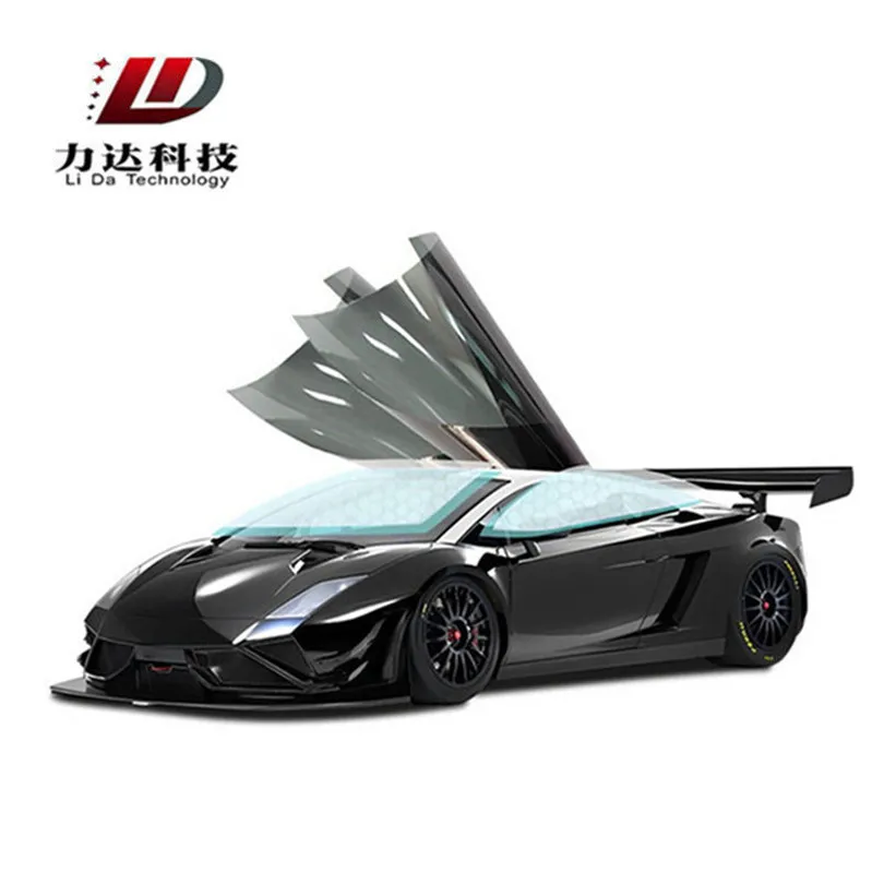 LIDA V40S 2mil 40%VLT 60%IRR Car Solar Tint Film Roll 2ply Glass Protection Black Carbon Dyed Window Film