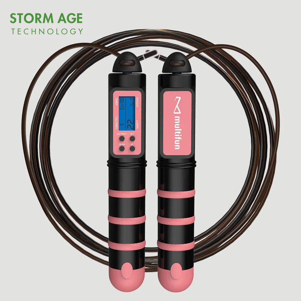 Customized logo skipping rope calorie consumption counting skipping rope adult sports skipping rope