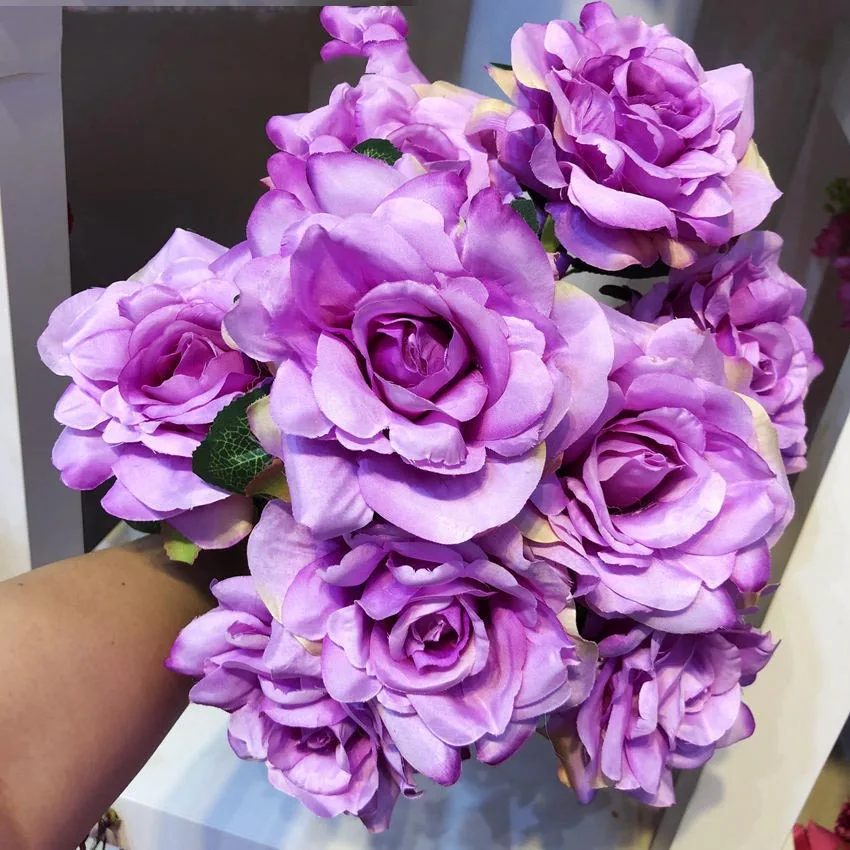 IFG wedding flowers decorations rose&hydrangea&peony artificial lilac flowers
