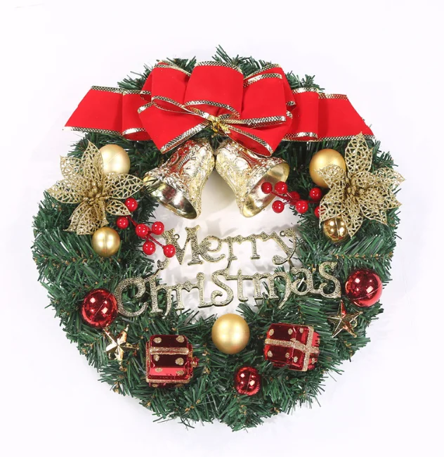 Оптовая продажа, венок на рождественскую елку и гирлянда на рождественскую вечеринку, красочные прозрачные украшения