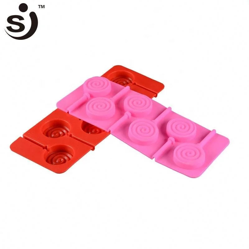 Best Seller Reusable Heat-resistant Silicon Hard Lollipop Candy Mould DIY Candy Toys Kids Lollipop Silicone Candy Mold