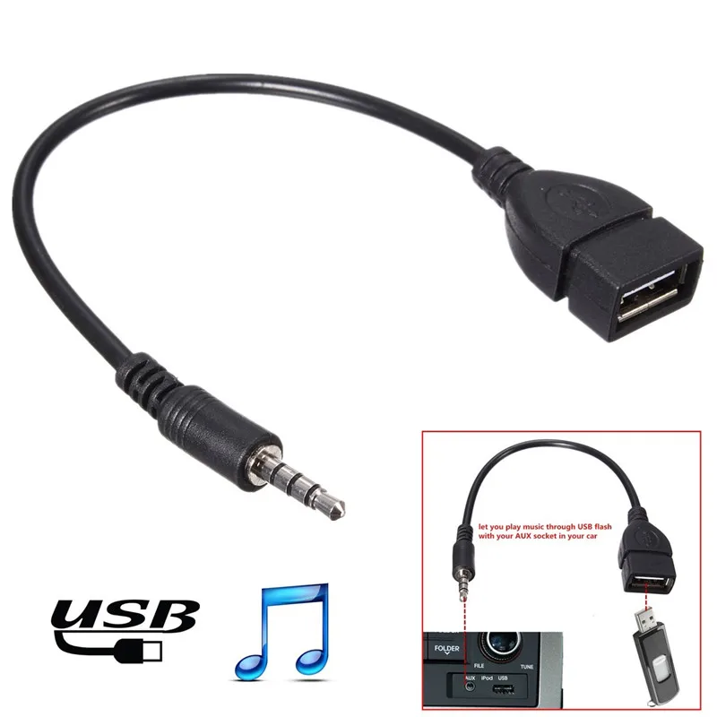  Переходник со штекера 3 5 мм на гнездо USB 2 0 Type A