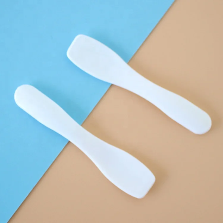 
Оптовая продажа, косметический шпатель для макияжа, маленькая косметическая маска для макияжа, Белая Косметическая ложка 