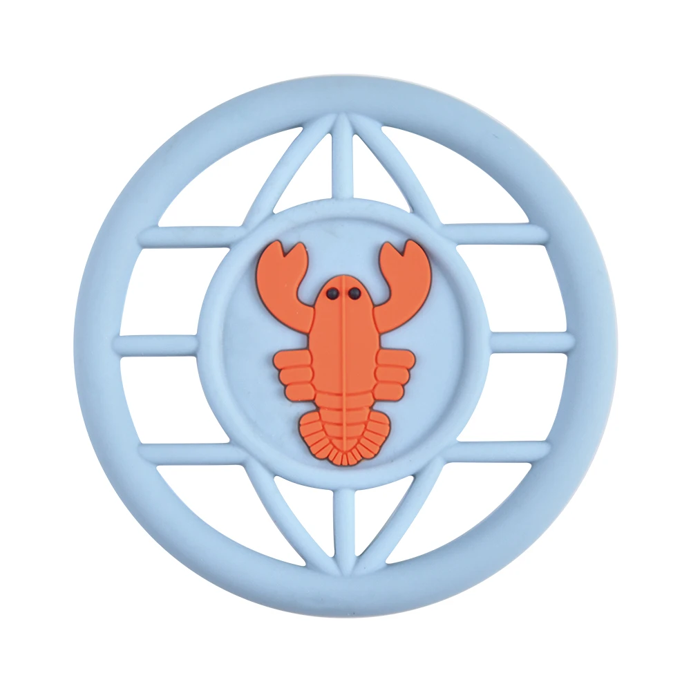 Christmas Baby Teething Toys Soft Bpa Free Food Grade New Design Lobster Bracelet Ring Teether Toy Baby Teething