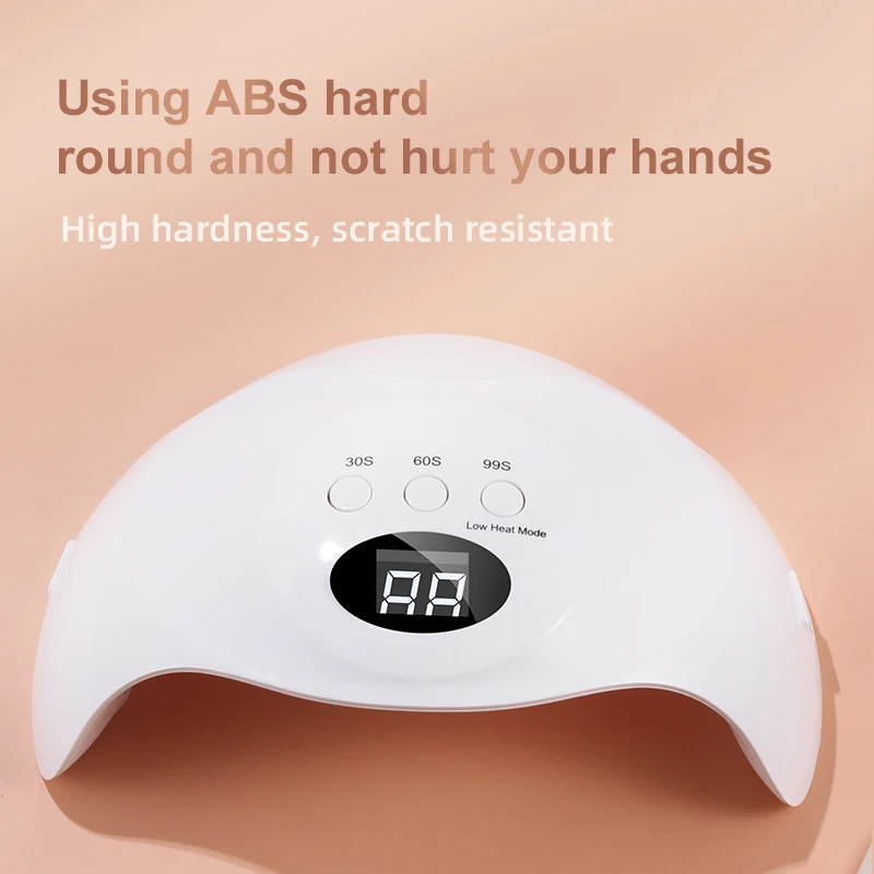 Strong Power 48W LED UV Nails Bulb Quick Hand Sensor Fast Drying Two Handed 2 in1 RED Light UV LED Nail Lamp