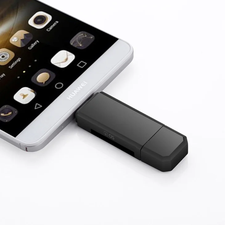 3-in-1 Micro USB USB C Memory Card Reader USB Type-C OTG Adapter Portable Memory Card Reader