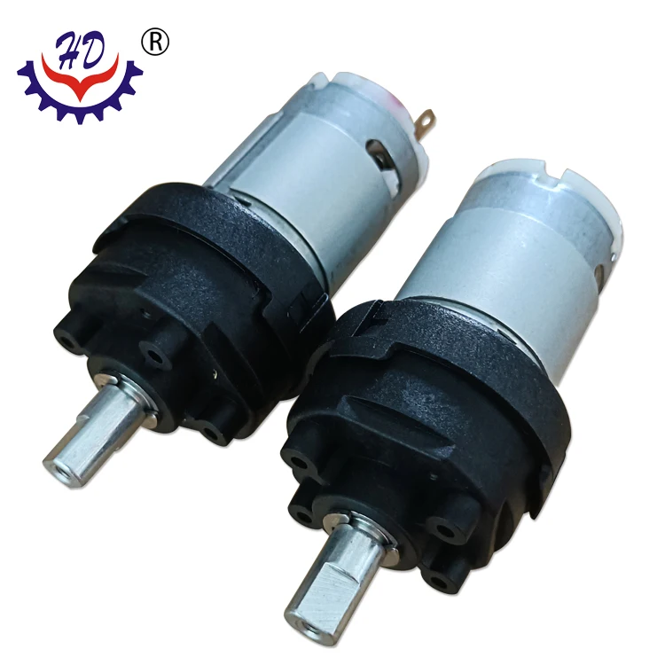 Outer diameter 40mm 360RPM planetary reducer motor DC 3V 6V 12V 24V plastic planetary gear reducer