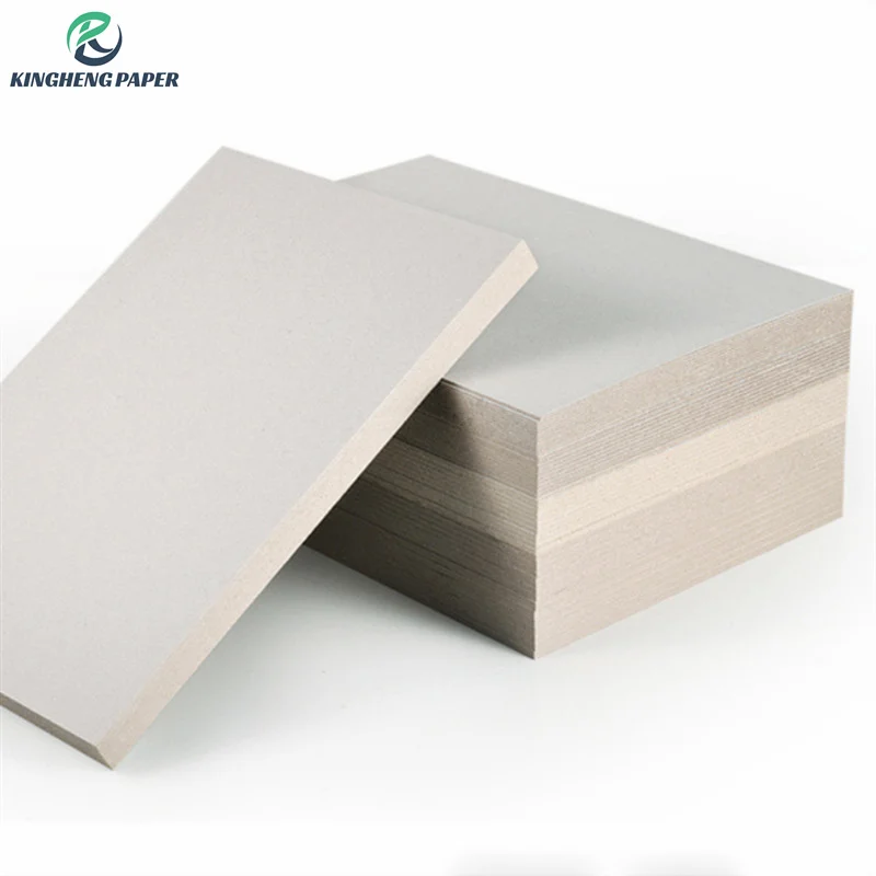Laminated duplex paper board with grey paperboard cardboard for boxes