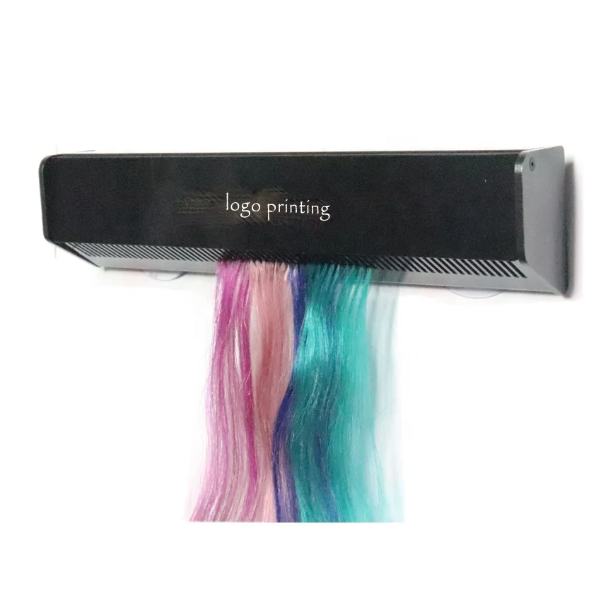 Hot sale custom logo color size acrylic hair extension display stand