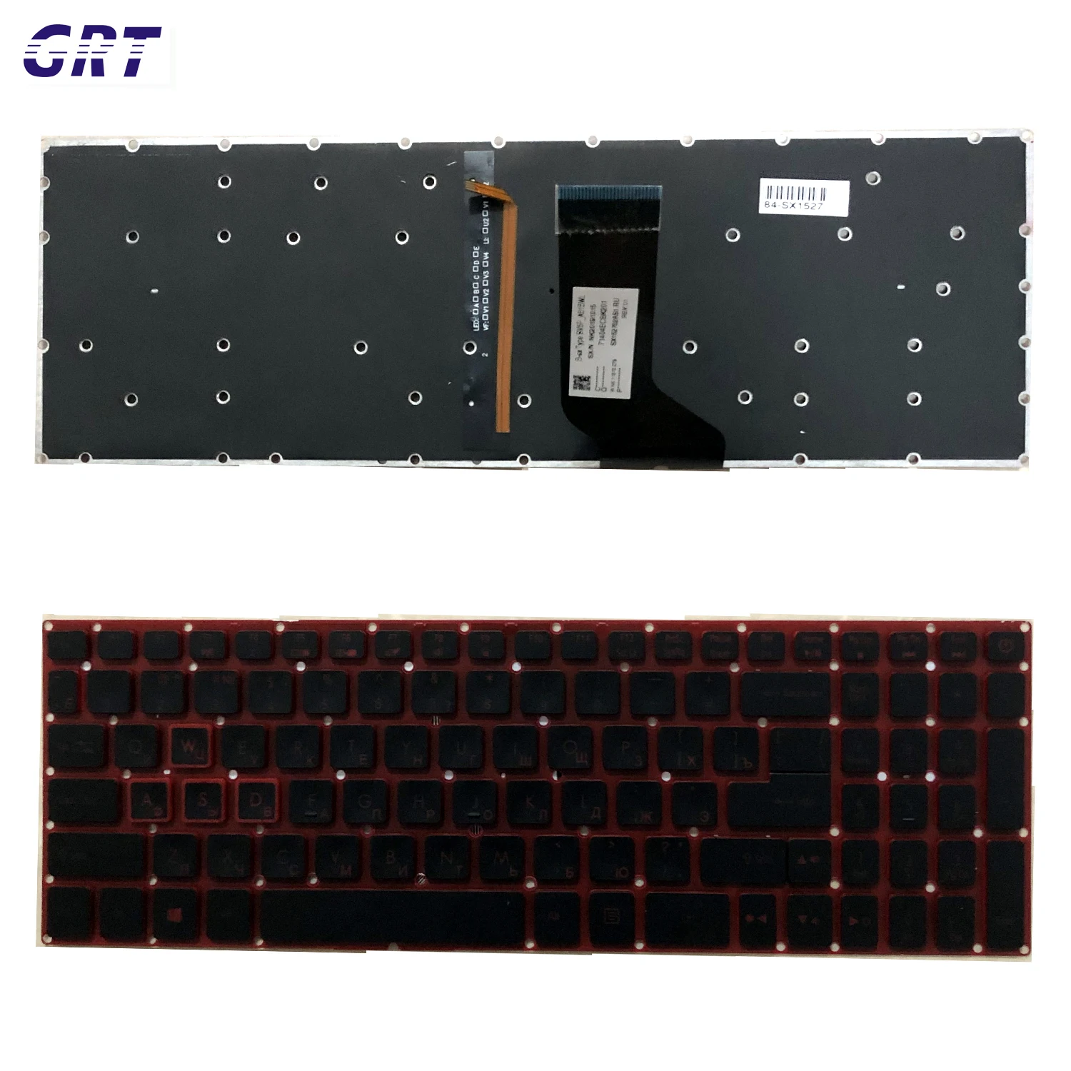 Замена клавиатура для ноутбука Acer деталь нитро-двигателя Himoto Redcat 5 AN515-43 AN515-54 AN515-55 AN517-51 Серия ноутбуков красный с подсветкой RU Макет